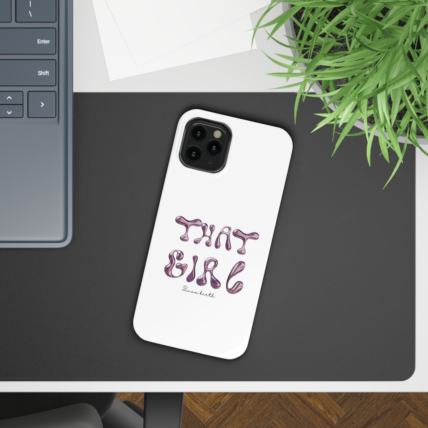 “That Girl” White Slim Phone Case