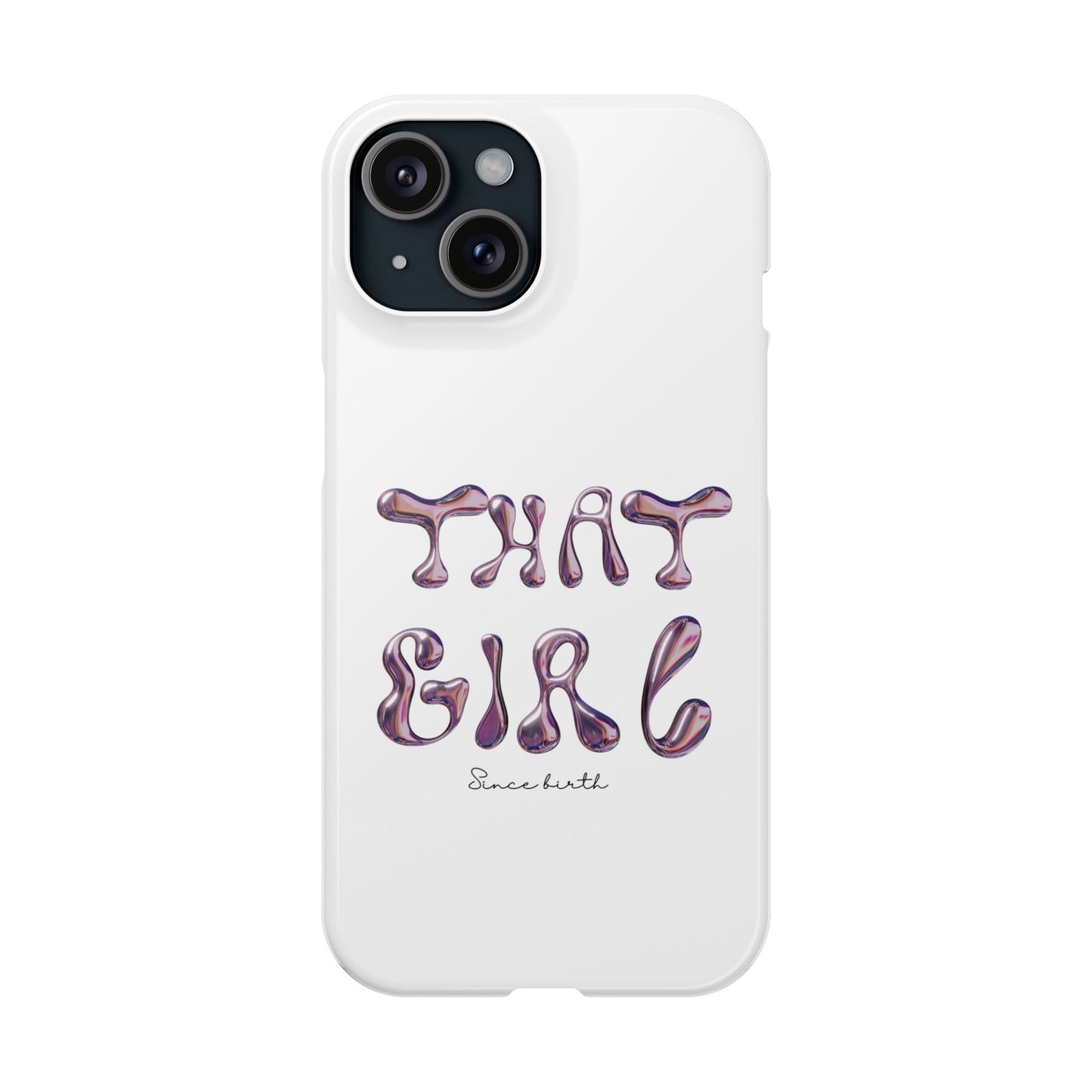 “That Girl” White Slim Phone Case