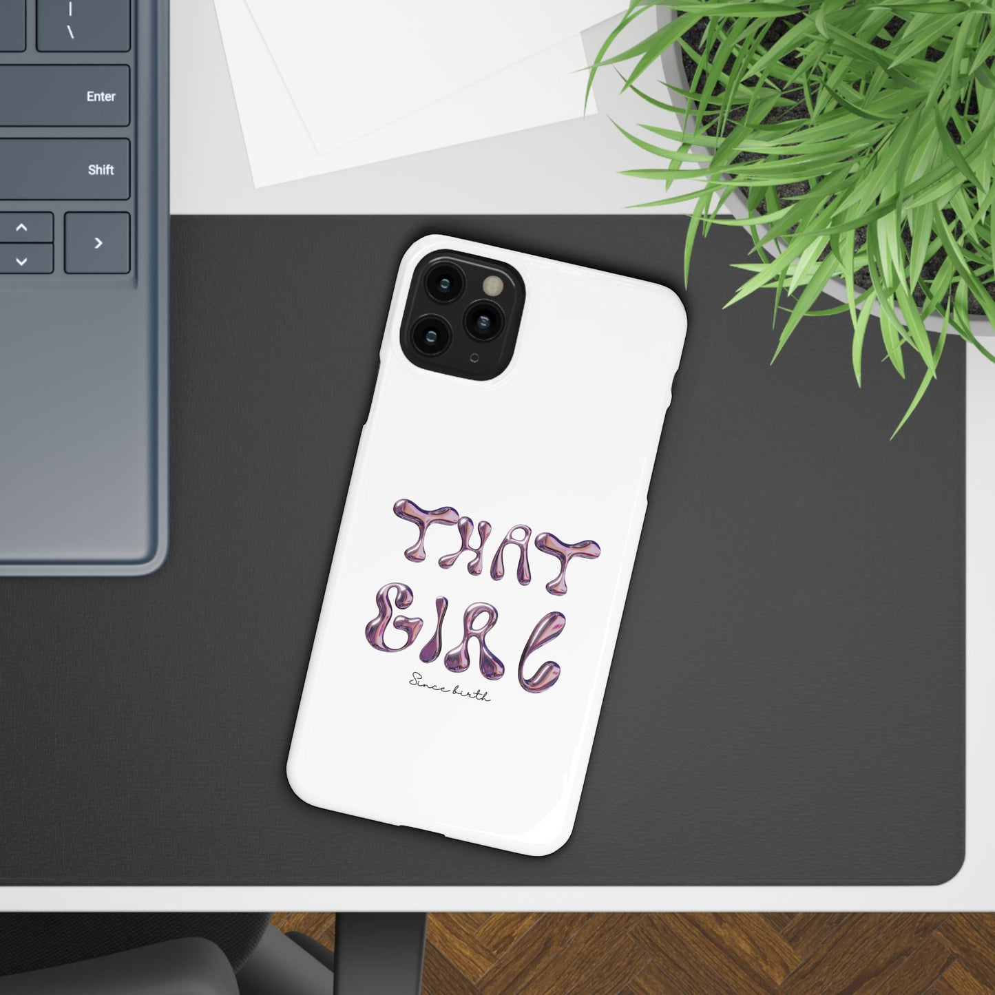 “That Girl” White Slim Phone Case