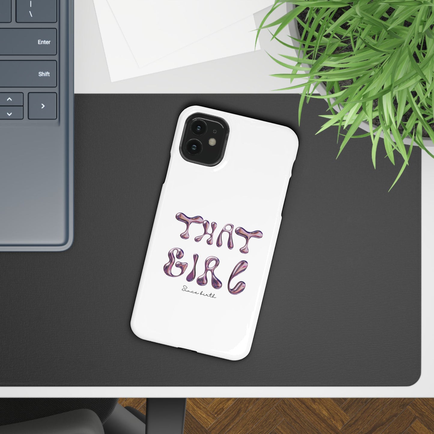 “That Girl” White Slim Phone Case