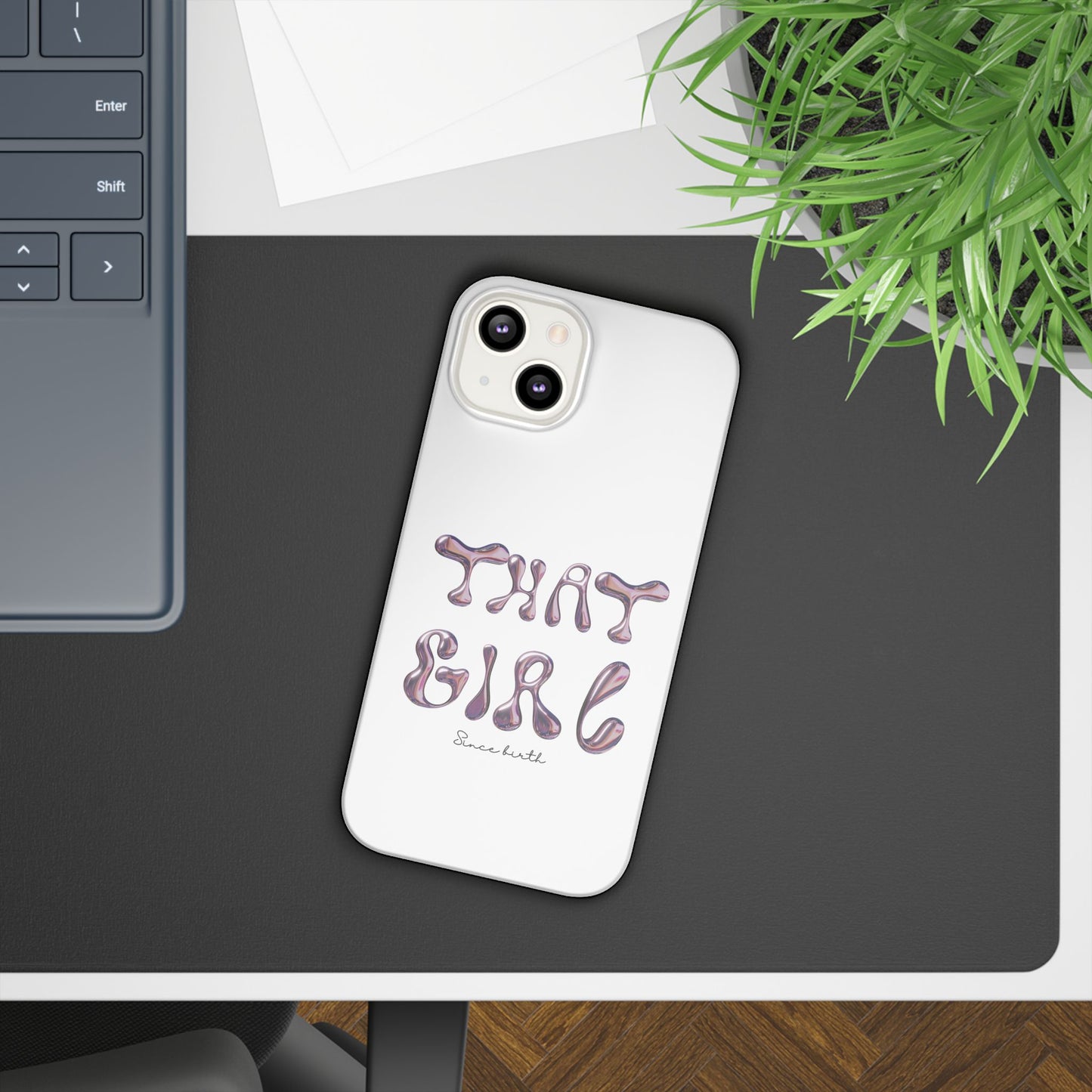 “That Girl” White Slim Phone Case