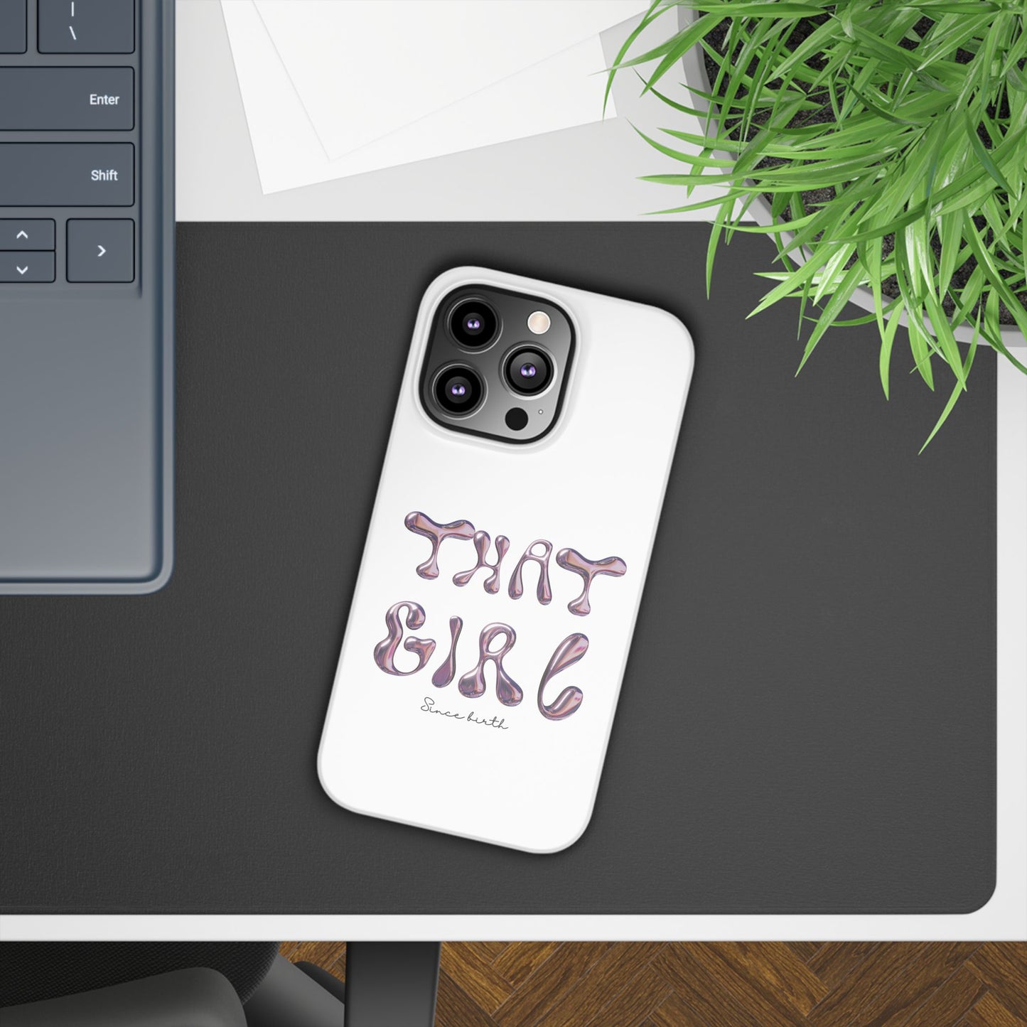 “That Girl” White Slim Phone Case