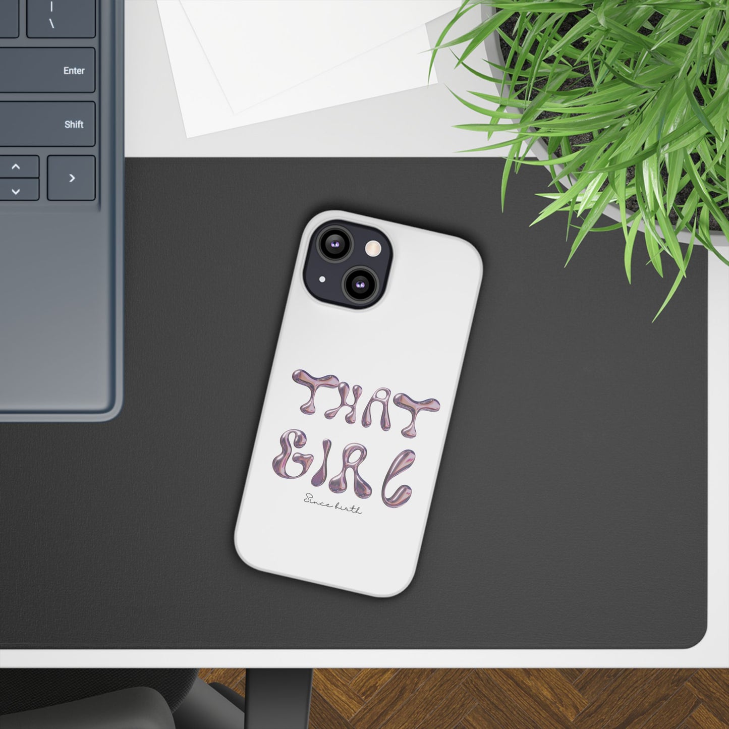 “That Girl” White Slim Phone Case