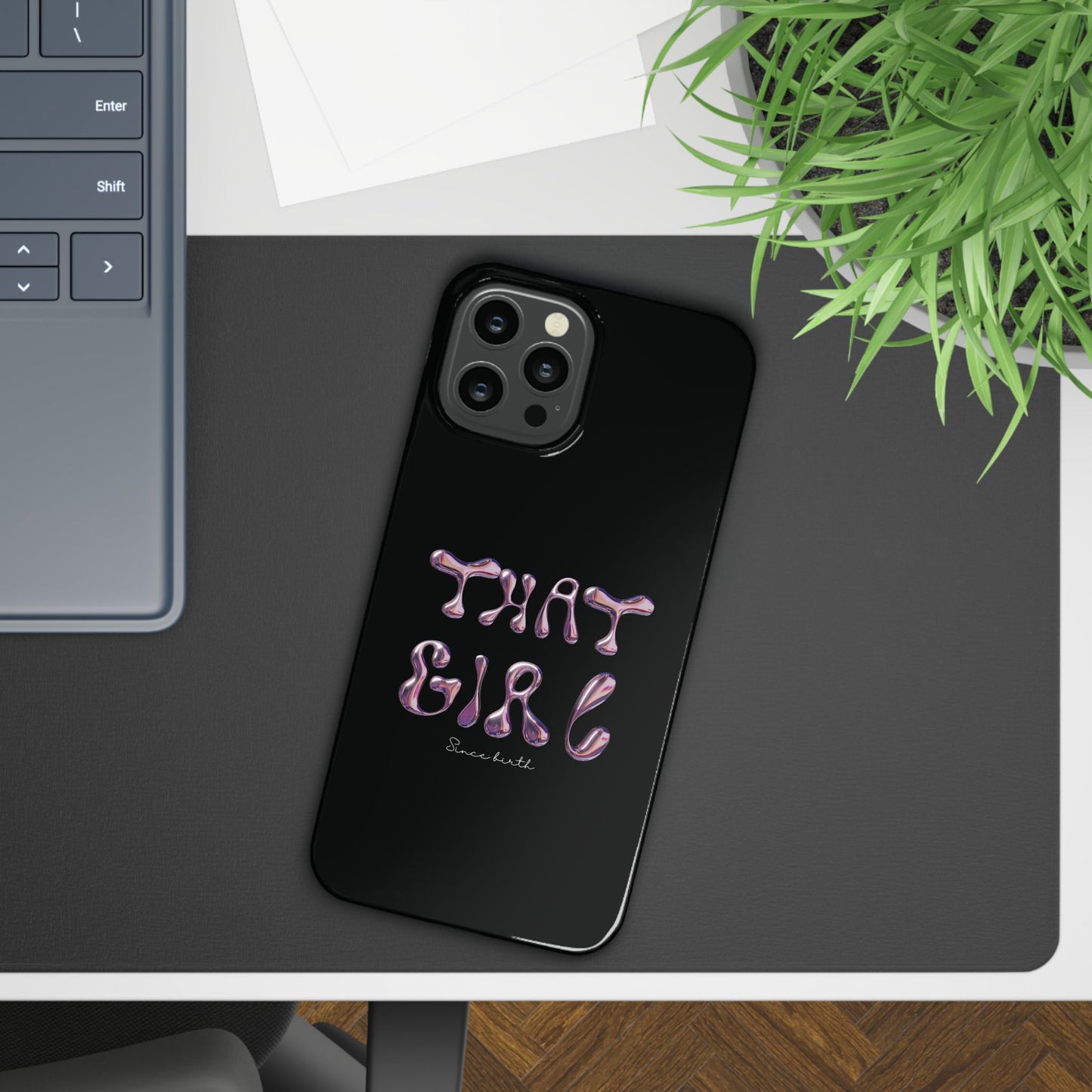 “That Girl” Black Slim Phone Case