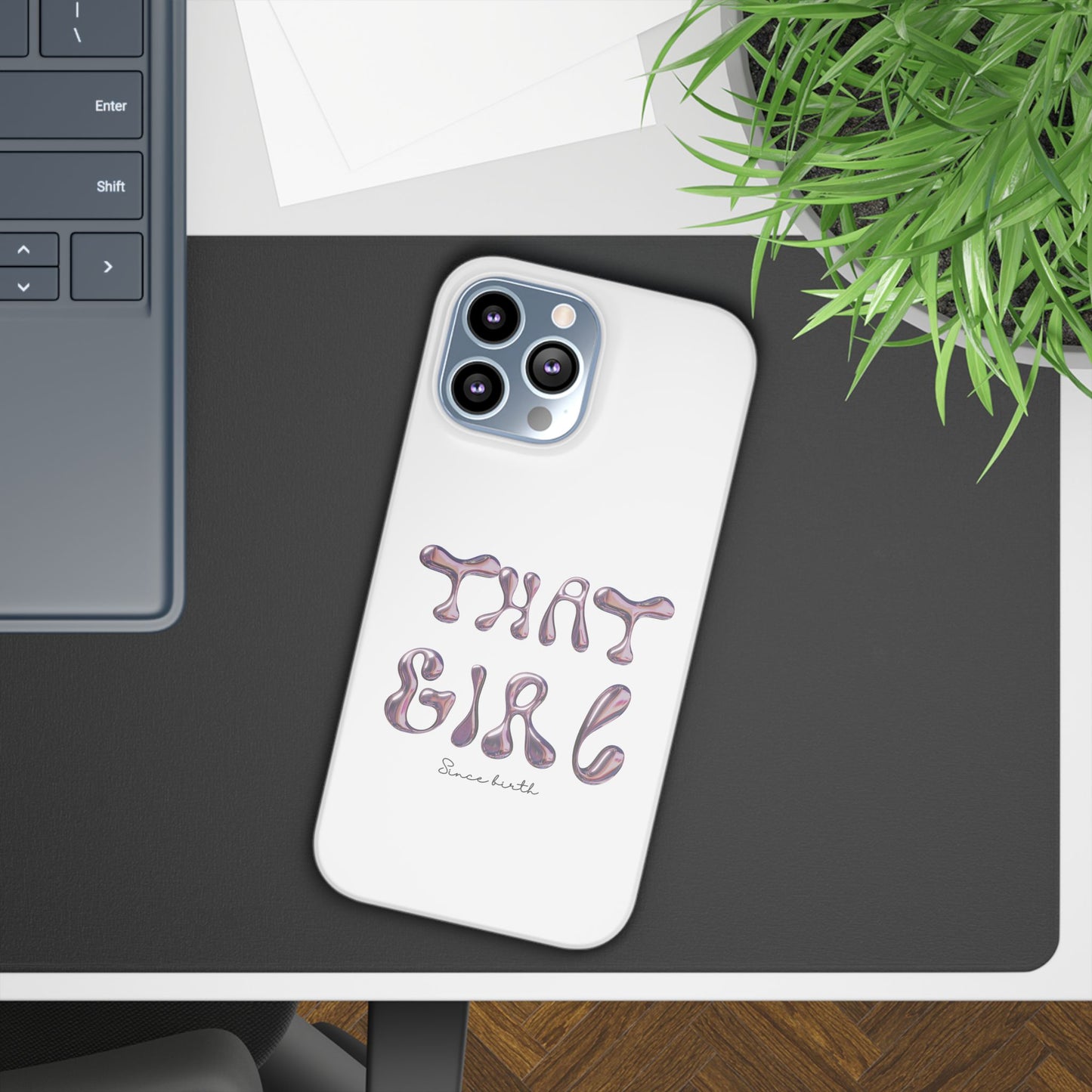 “That Girl” White Slim Phone Case