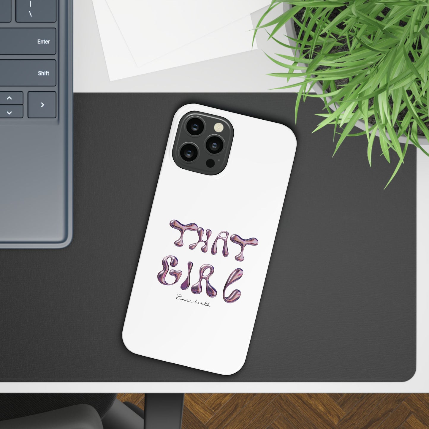 “That Girl” White Slim Phone Case