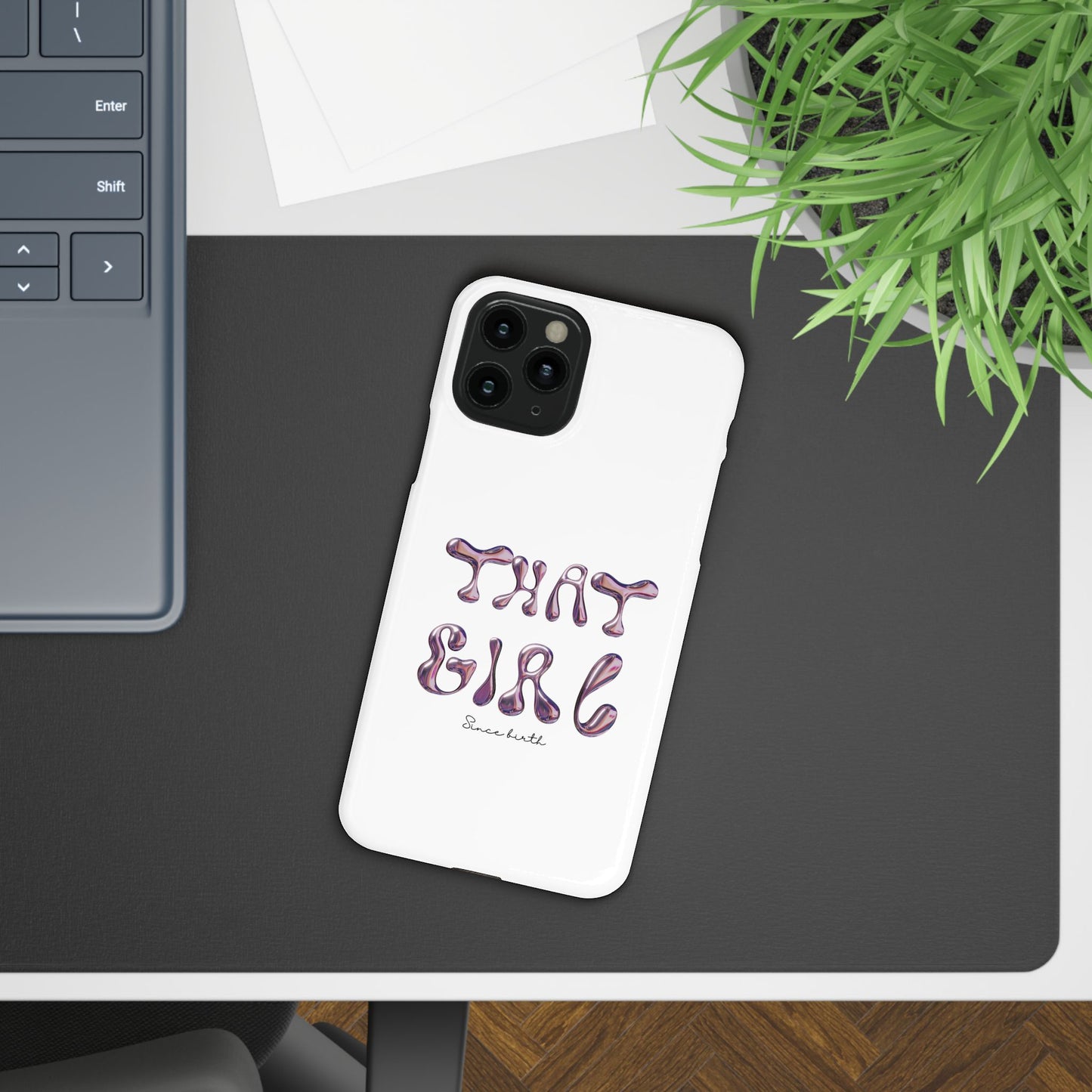 “That Girl” White Slim Phone Case