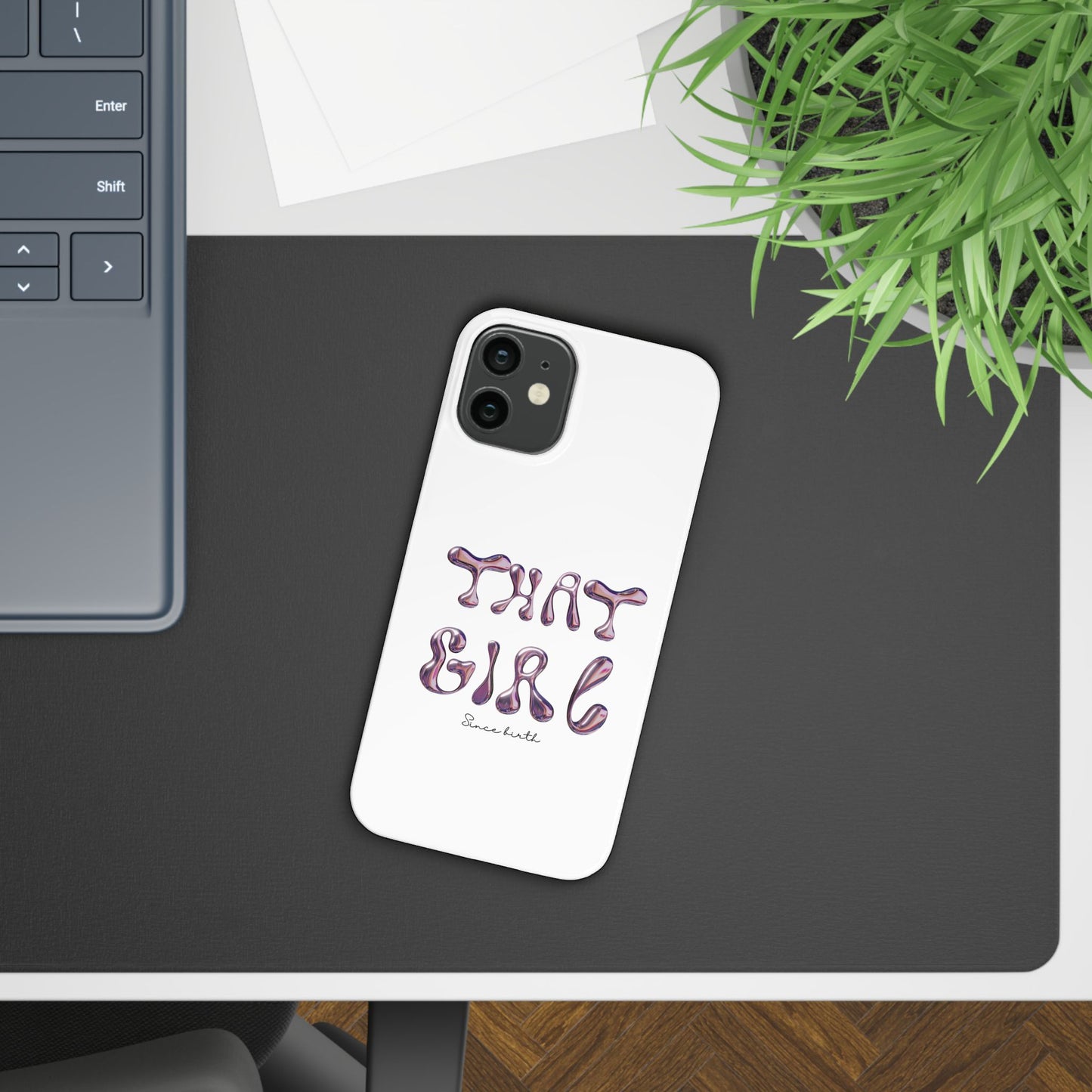 “That Girl” White Slim Phone Case