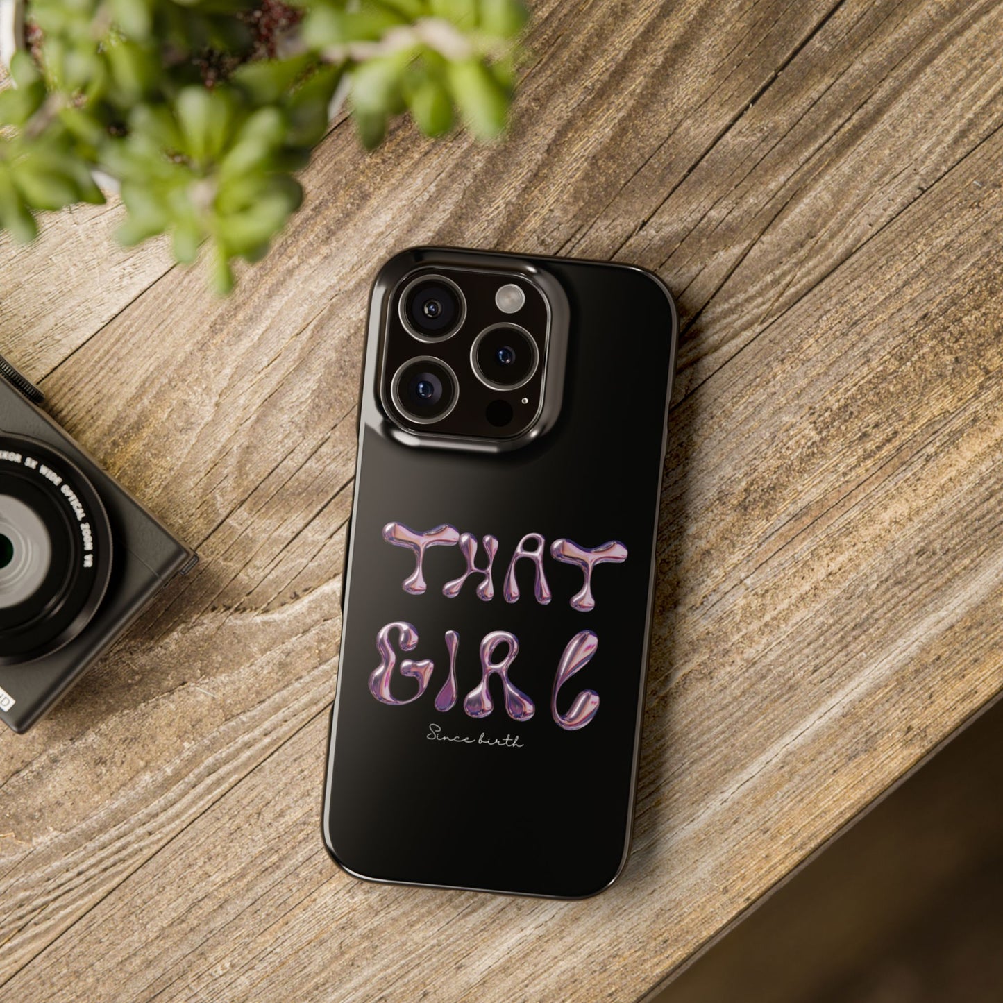 “That Girl” Black Slim Phone Case