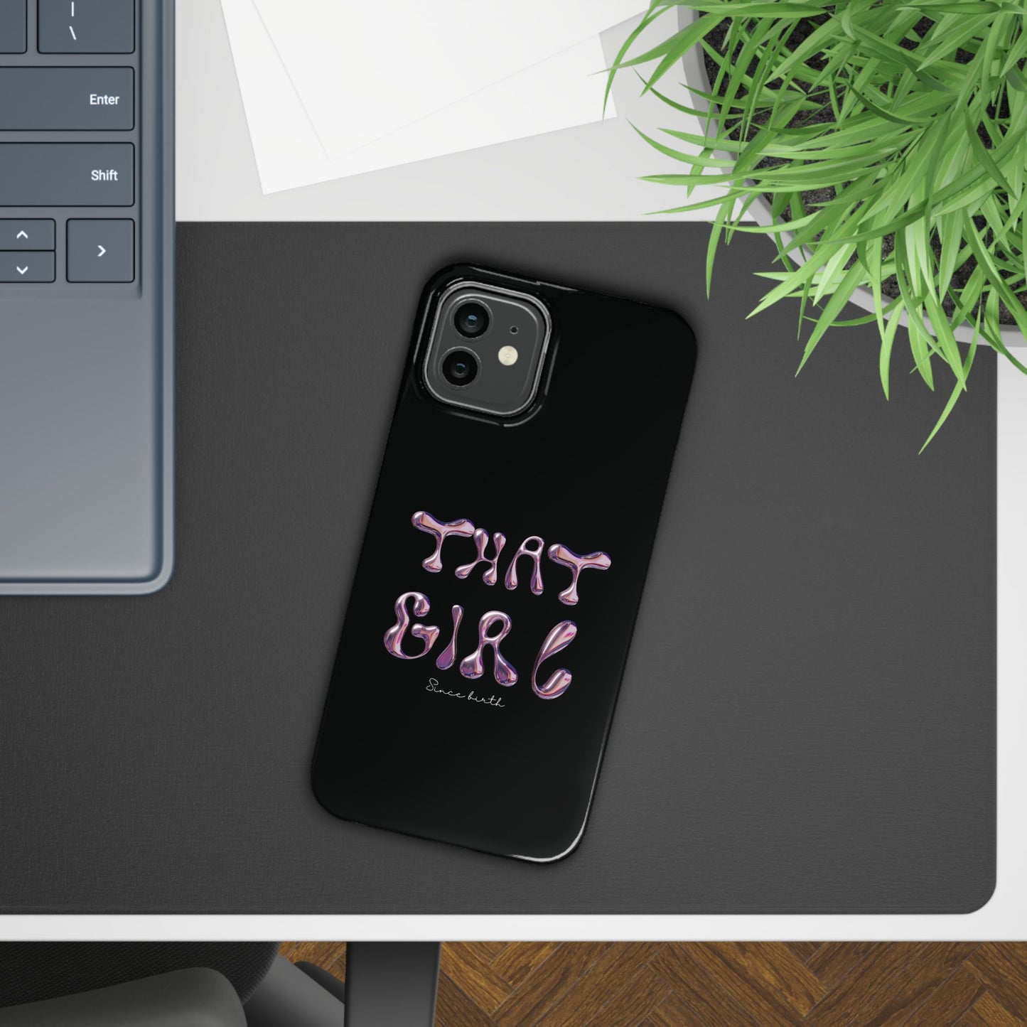 “That Girl” Black Slim Phone Case